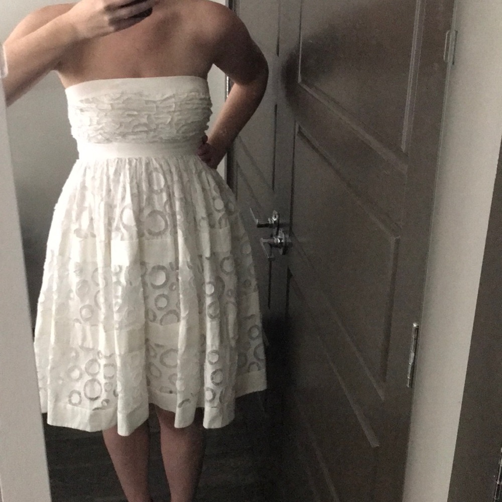 Strapless cocktail dress